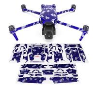 WRAPGRADE Adhesivo Compatible con dji Air 3S Full Wrap (Stratosphere Blue Dot Camo)