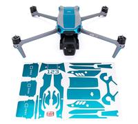 WRAPGRADE Adhesivo de Piel Compatible con dji Air 3S Accent Color (Caribbean Blue)