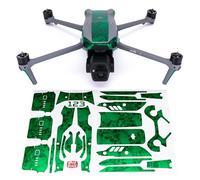 WRAPGRADE Adhesivo de Piel Compatible con dji Air 3S Accent Color (Emerald Skull)