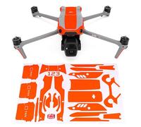 WRAPGRADE Adhesivo de Piel Compatible con dji Air 3S Accent Color (Neon Orange)