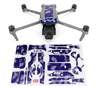 WRAPGRADE Adhesivo de Piel Compatible con dji Air 3S Accent Color (Stratosphere Blue Dot Camo)