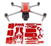 WRAPGRADE Adhesivo de Piel Compatible con dji Air 3S Accent Color (Super Red)