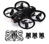 WRAPGRADE Pegatina Compatible con DJI NEO (Black Bumpy Camo)