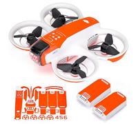 WRAPGRADE Pegatina Parcial Compatible con dji Neo Accent Color (Neon Orange)