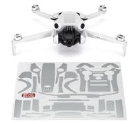Wrapgrade Skin Compatible con DJI Mini 4 Pro | Accent Color (Airforce Silver)