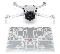 Wrapgrade Skin Compatible con dji Mini 4 Pro | Unidad Principal (Airforce Silver)