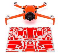Wrapgrade Skin Compatible con DJI Mini 4 Pro | Unidad Principal (Neon Orange)