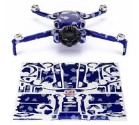 Wrapgrade Skin Compatible con dji Mini 4 Pro | Unidad Principal (Stratospher Blue Dot Camo)