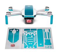 WRAPGRADE Skin Conjunto de Pegatinas Compatible con dji Mini 2 | Accent Color (CARIBBEAN BLUE)