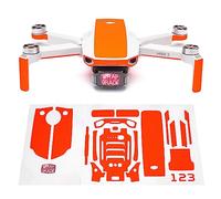 WRAPGRADE Skin Conjunto de Pegatinas Compatible con dji Mini 2 | Accent Color (NEON ORANGE)