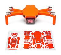 WRAPGRADE Skin Conjunto de Pegatinas Compatible con DJI Mini 2 (NEON ORANGE)