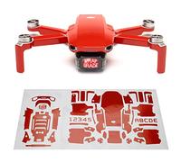 WRAPGRADE Skin Conjunto de Pegatinas Compatible con dji Mini 2 (Super Red)
