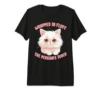 Wrapped In Fluff, The Persian's Touch Cat Lover Owner Camiseta Premium