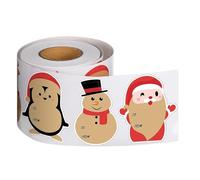 Wrapping Box Festive Decal - Christmas Stickers Roll - 200 Pieces Wrapping Box Decal For Scrapbooking School Projects Party Favors Water Bottles Laptops Journals Artists Collectors