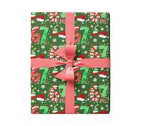 Wrapping Paper Christmas - Festive Treat Box Wrap for Holiday Cheer | High-Quality Paper with Vivid Print, Easy Folding Feature, Holiday Theme Graphics, Versatile Crafting and Gift Packaging