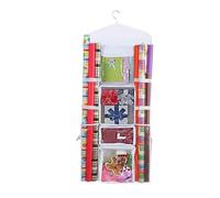 Wrapping Paper Organizer, Hanging Wrap Storage, Christmas Wrapper Organizer, Christmas Wrapper Bag Container, Wrapping Paper Storage, Double Side Wrapping Paper Storage Containers for Crafts