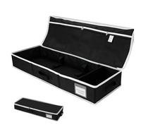 Wrapping Paper Organizer Storage - Christmas Large Wrap Container with Pockets, Holiday Ribbon, Bow Organizer for Closet, Bedroom, Garage, Party Supplies, 35.43×11.81×4.72 Inches