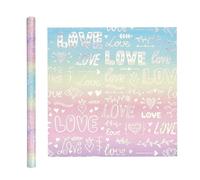 Wrapping Paper, Valentine's Day Iridescent Gradient Sheets, Festive Gift Wrap for Adults, Children, Birthday, Party, Family, Wedding, Seasonal Celebrations