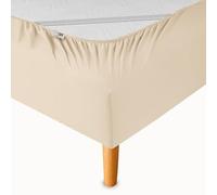 WRAPPYBAG Bed Frame Cover 160 x 200 cm with Elastics - Renews and Modernises Your Old Bed Base - Beis Claro - 6