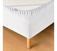 WRAPPYBAG Cubre Somier 140 x 200 con Elásticos - Renueva y Moderniza tu Antiguo Somier - Color Blanco - 6 Tamaños Disponibles