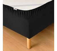 WRAPPYBAG Cubre Somier 160 x 200 con Elásticos - Renueva y Moderniza tu Antiguo Somier - Color Negro - 6 Tamaños Disponibles