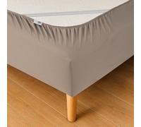 WRAPPYBAG Cubre Somier 180 x 200 con Elásticos - Renueva y Moderniza tu Antiguo Somier - Color Taupe - 6 Tamaños Disponibles