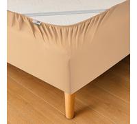 WRAPPYBAG Cubre Somier 90 x 190 con Elásticos - Renueva y Moderniza tu Antiguo Somier - Color Beige - 6 Tamaños Disponibles