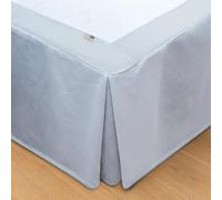Wrappybag Falda de Cama Cubrecanapé 180 x 200 cm - Funda Somier con Faldones de Cama Largos hasta el Suelo - Renueva, Protege y Cubre tu Somier - Color Gris - 8 Tamaños