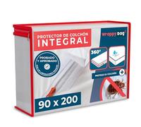 WRAPPYBAG Protector de Colchón Impermeable - Cubre Colchón Anti Chinches y Antiácaros - Funda de Colchón Sin Tratamiento Químico - Superficie de Algodón Suave y Cómoda - 14 Tamaños Disponibles
