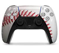 WraptorSkinz Skin Wrap compatible con Sony PS5 DualSense Controller Baseball (controlador no incluido)