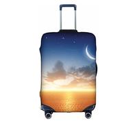 Wratle Funda protectora elástica para maleta, para equipaje de 18 a 30 pulgadas, alces y pájaros, Cielo con luna, XL