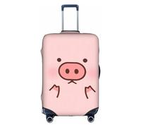 Wratle Funda protectora elástica para maleta, se adapta a equipaje de 18 a 30 pulgadas, lindo panda y perezoso, Lindo cerdo., L