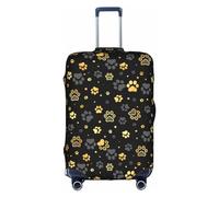 Wratle Fundas protectoras elásticas para maleta, para equipaje de 45,7 a 76,2 cm, cuestionario de matemáticas, Huella de pata de perro, L