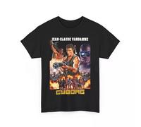 WRdrtFTYH Cyborg Jean Claude Van Damme Movie T Shirt Unisex Heavy Cotton T-Shirt Black XXL