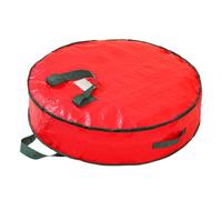 Wreath Bag - Portable Christmas Wreath Storage, Waterproof Holiday Decoration Organizer With Zipper | Durable Storage Bag For 24-36 Inch Wreaths, Seasonal Decor Protection For Christmas, Halloween