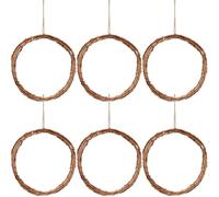 Wreath Base - Hanger Outdoor For Decorations | Natural Rattan with Round Shape Design, Wreath Forms, For Home, Wall, Door, Fence, Courtyard, Wedding Party, Holiday Displays