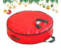 Wreath Box - Christmas Wreath Storage Bag - Dust Protection Zippered Waterproof Heavy Duty Containers With S Wreaths In A Spacious Intturdy Handle For Closet Travel Under Bed Home Garage Organization