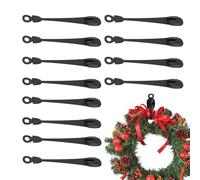 Wreath Hanger - Garland Colgante | 12 Pack de ganchos de manto de Navidad, Soportes de silicona reutilizables para chimenea, barandilla de escalera, decoración del gabinete y del porche, clips de