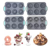 Wreath Ice Cube Tray, 6 Hole Wreath Ice Mold for Holiday Cocktails, Mini Cakes, Chocolate, Soap, and Festive Party Treats