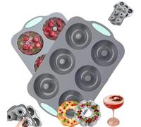 Wreath Ice Mold, 2026 New Silicone Christmas Wreath Ice Cube Moulds, Holiday Molds for Baking, 6 Hole Silicone DIY Mold for Desserts, Cakes, DIY Crafts & Whiskey, Cocktail Ice Cube Maker (C)