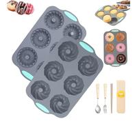 Wreath Ice Mold, 2026 New Wreath Ice Mold for Holiday Cocktails, Holiday Wreaths Ices Cubes Molds, Christmas Silicone Wreaths Ices Cube Tray, for Cubes, Donuts, Soap & Chocolate (O)