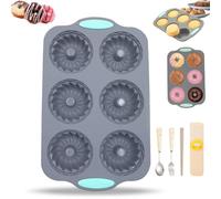 Wreath Ice Mold, 2026 New Wreath Ice Mold for Holiday Cocktails, Holiday Wreaths Ices Cubes Molds, Christmas Silicone Wreaths Ices Cube Tray, for Cubes, Donuts, Soap & Chocolate (E)