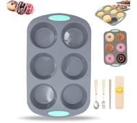 Wreath Ice Mold, 2026 New Wreath Ice Mold for Holiday Cocktails, Holiday Wreaths Ices Cubes Molds, Christmas Silicone Wreaths Ices Cube Tray, for Cubes, Donuts, Soap & Chocolate (C)