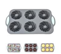 Wreath Ice Mold, Christmas Wreath Ice Mold, Silicone Small Donut/Candy/Chocolate/Snowflakes Molds, Easy Release for Baking & DIY Crafts (A#)