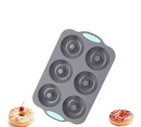 Wreath Ice Mold for Holiday Cocktails, 6-Cavity Christmas Wreath Ice Mold for Wreath Ice Cubes Donuts Soap & Chocolate, Easy Release for Baking & DIY Crafts (Style 5)