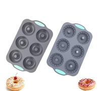 Wreath Ice Mold for Holiday Cocktails, 6-Cavity Christmas Wreath Ice Mold for Wreath Ice Cubes Donuts Soap & Chocolate, Easy Release for Baking & DIY Crafts (Style 14)