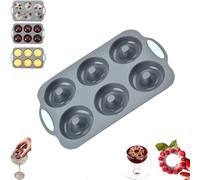 Wreath Ice Mold, Wreath Ice Mold for Holiday Cocktails, 6 Hole Silicone Cube Trays Suitable for Holiday Cocktails/Chocolate/Desserts (1PCS-E)
