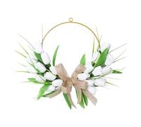 Wreaths for Front Door - Decorative Seasonal Door Hanging for Home Entry | Artificial Greenery with Realistic Texture, Easy Accent for Porch Entryway and Indoor Decor 15.75x15.75 in