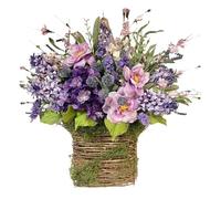 Wreaths For Front Door - Pink Berry Spring Door Wreath, Decorative Floral Ring | Artificial Blossom Vine Hanger, Seasonal Porch Display Accent, Elegant Entry Entrance Ornament For Home Entrance Wall