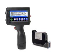 wreatrea Impresora de inyección de tinta portátil, pistola de impresora portátil para fecha, código QR, códigos de barras, logotipos e impresión de texto en metal, plástico, madera, vidrio, papel